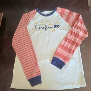 Striped Long Sleeve Shirt with Graphic